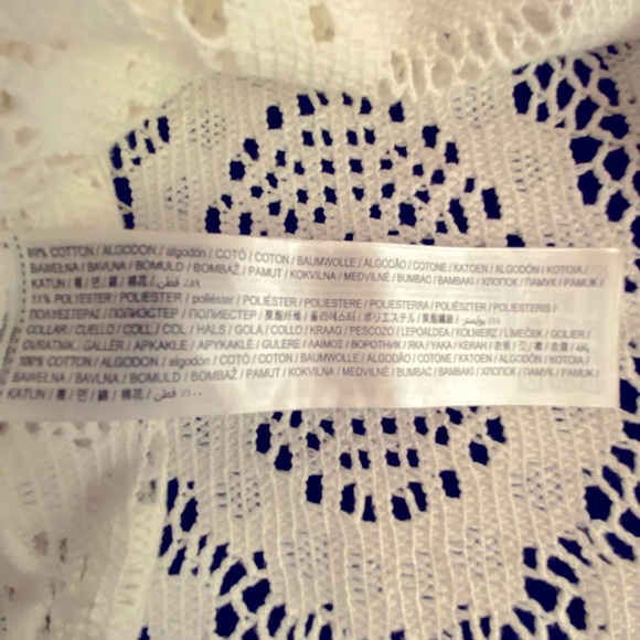 Mango Cream Embellished Cropped Blouse - Picture 6 of 6